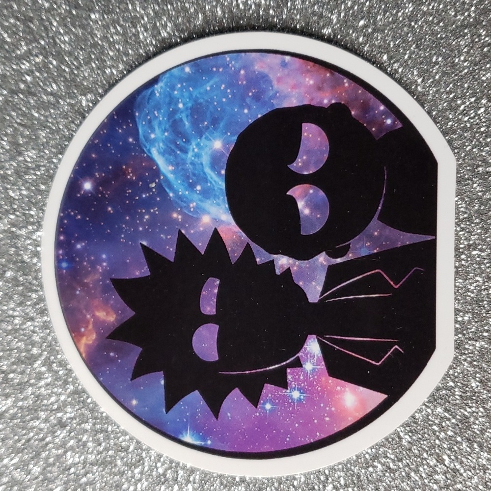 RICK AND MORTY waterproof sticker Galaxy